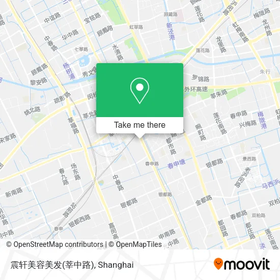 震轩美容美发(莘中路) map