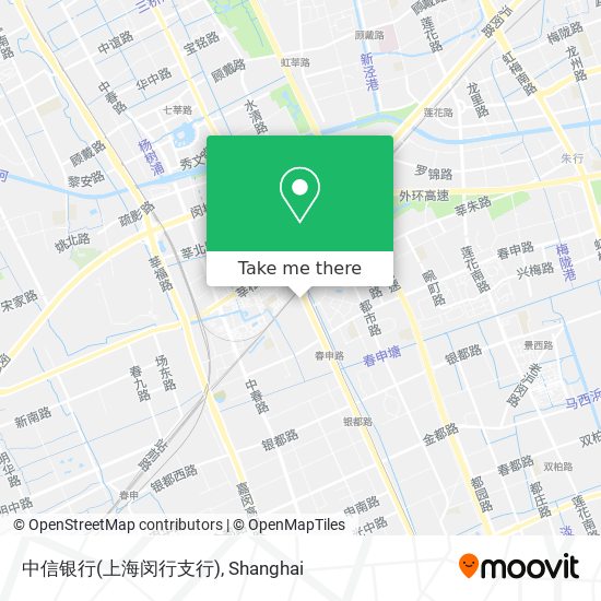 中信银行(上海闵行支行) map