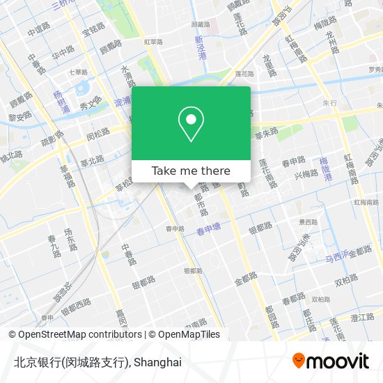 北京银行(闵城路支行) map