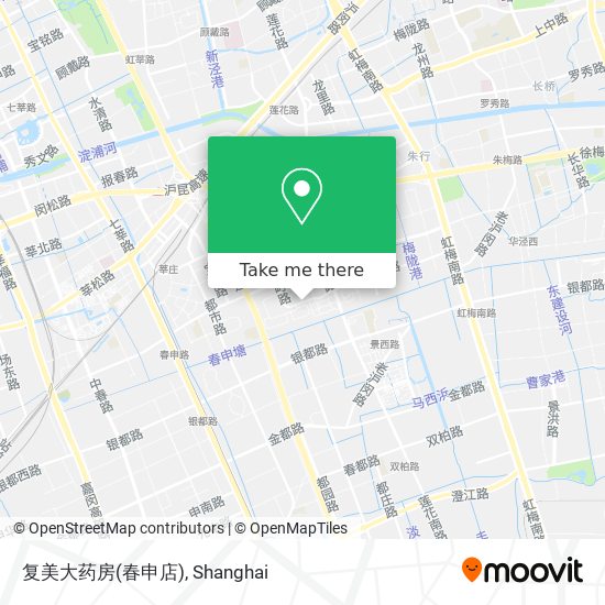 复美大药房(春申店) map