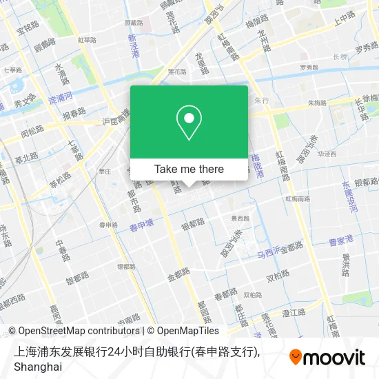 上海浦东发展银行24小时自助银行(春申路支行) map