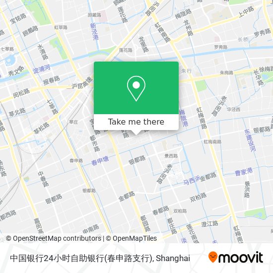 中国银行24小时自助银行(春申路支行) map