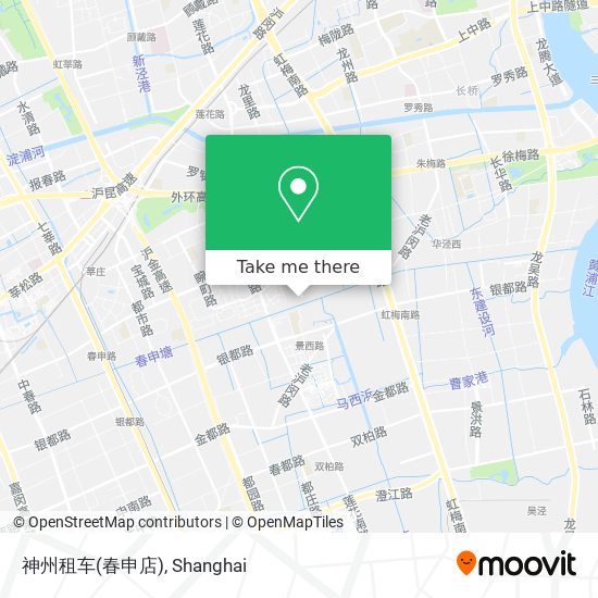 神州租车(春申店) map