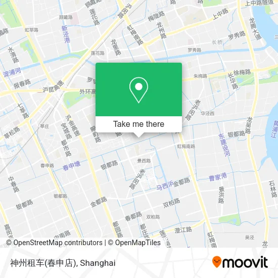神州租车(春申店) map