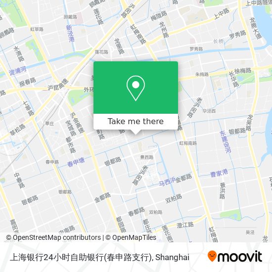 上海银行24小时自助银行(春申路支行) map
