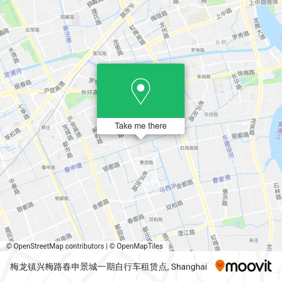 梅龙镇兴梅路春申景城一期自行车租赁点 map