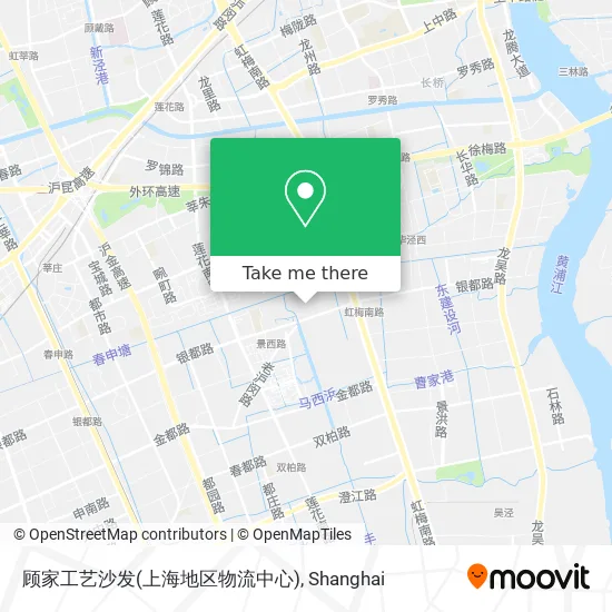 顾家工艺沙发(上海地区物流中心) map