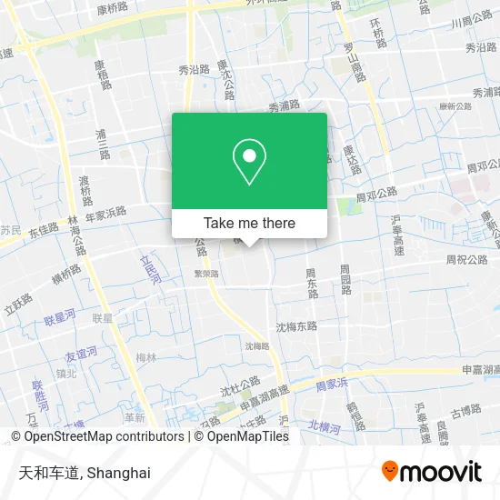 天和车道 map