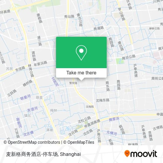 麦新格商务酒店-停车场 map