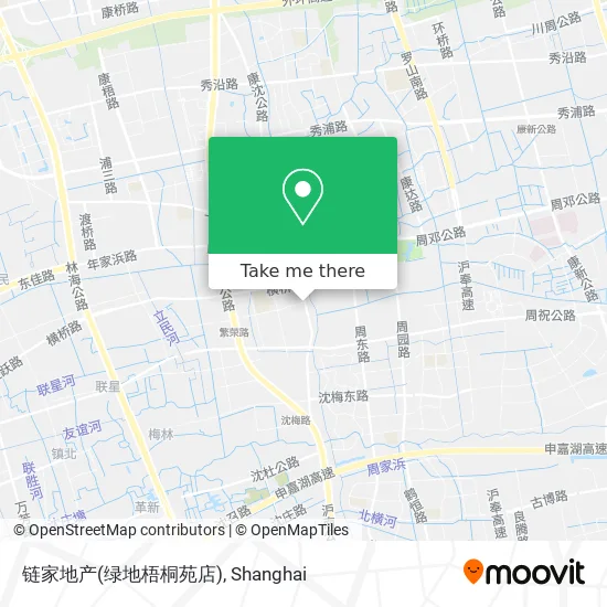 链家地产(绿地梧桐苑店) map