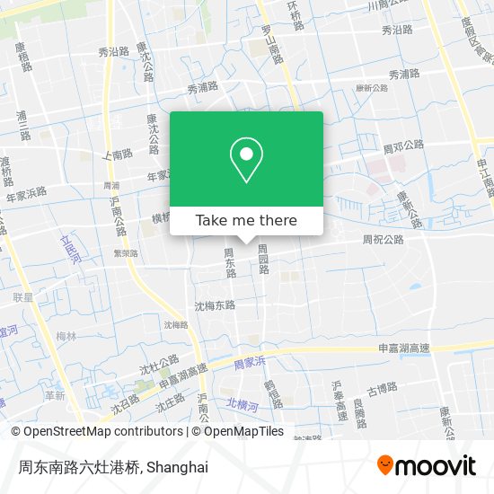 周东南路六灶港桥 map