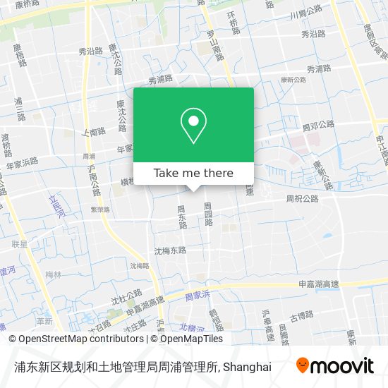 浦东新区规划和土地管理局周浦管理所 map