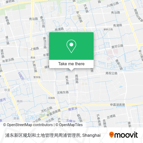 浦东新区规划和土地管理局周浦管理所 map