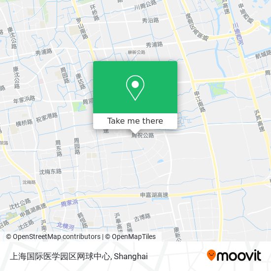 上海国际医学园区网球中心 map