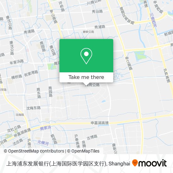 上海浦东发展银行(上海国际医学园区支行) map
