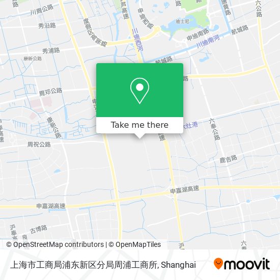 上海市工商局浦东新区分局周浦工商所 map