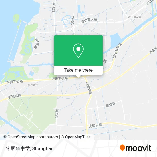 朱家角中学 map