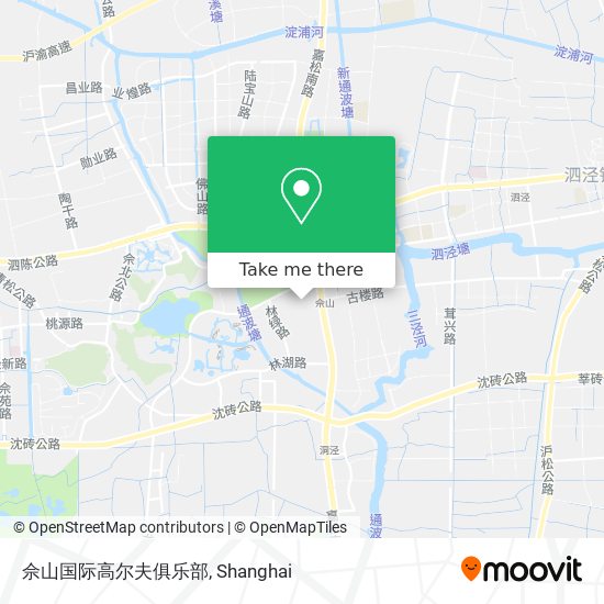 佘山国际高尔夫俱乐部 map