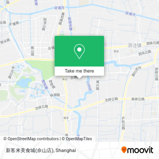 新客来美食城(佘山店) map