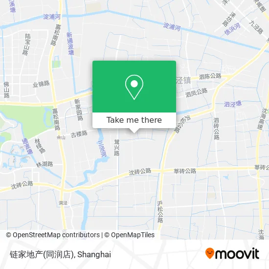 链家地产(同润店) map