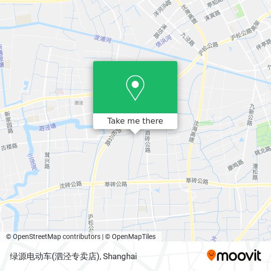 绿源电动车(泗泾专卖店) map