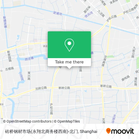 砖桥钢材市场(永翔北商务楼西南)-北门 map