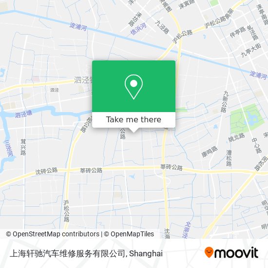 上海轩驰汽车维修服务有限公司 map