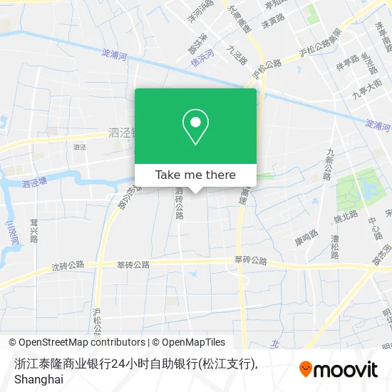 浙江泰隆商业银行24小时自助银行(松江支行) map