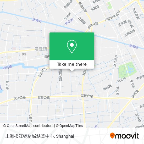 上海松江钢材城结算中心 map