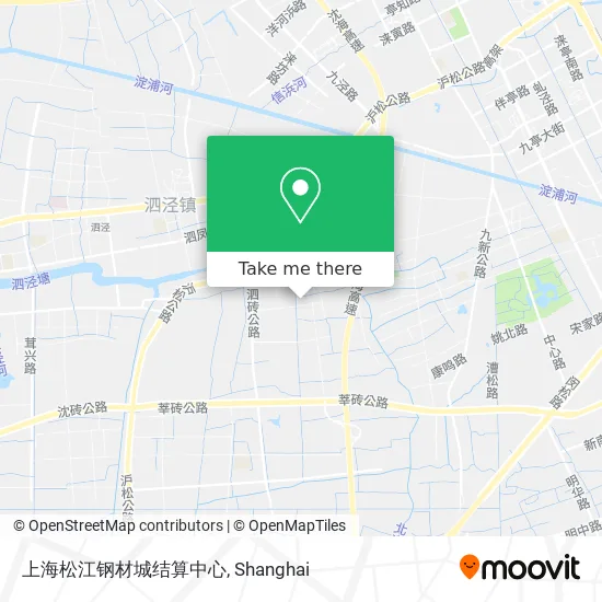 上海松江钢材城结算中心 map