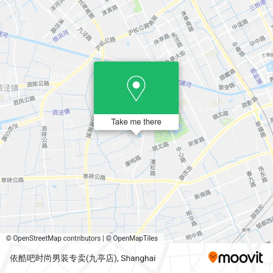 依酷吧时尚男装专卖(九亭店) map