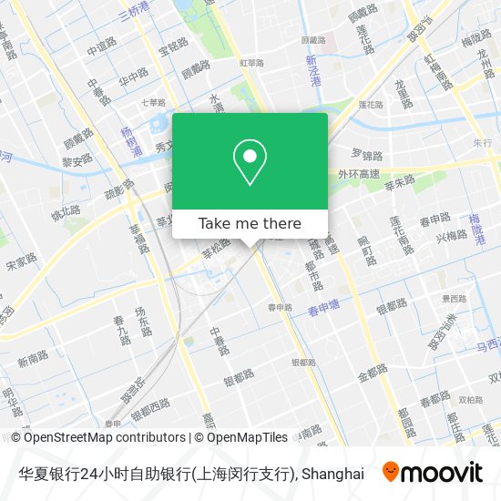 华夏银行24小时自助银行(上海闵行支行) map