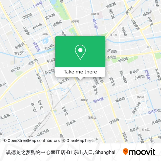 凯德龙之梦购物中心莘庄店-B1东出入口 map