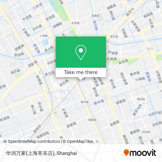 华润万家(上海莘东店) map