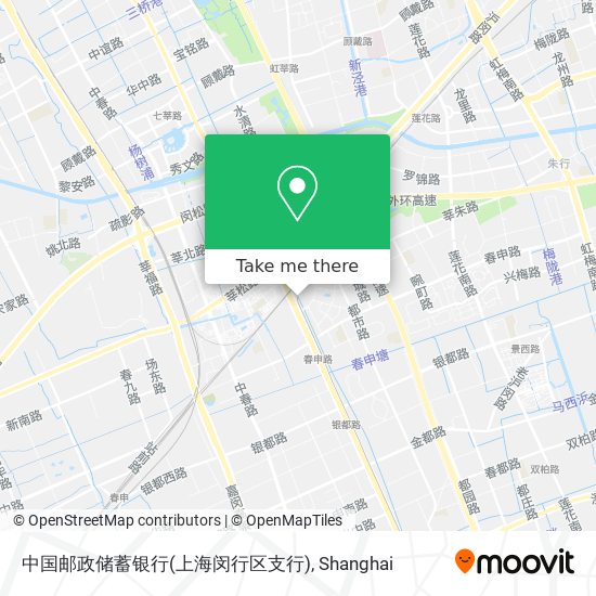 中国邮政储蓄银行(上海闵行区支行) map