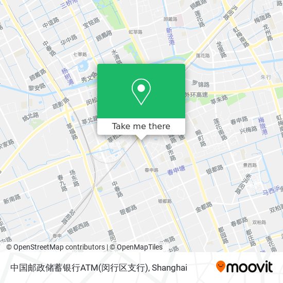 中国邮政储蓄银行ATM(闵行区支行) map