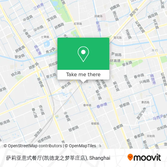 萨莉亚意式餐厅(凯德龙之梦莘庄店) map