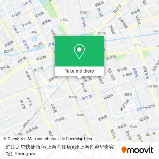 浦江之星快捷酒店(上海莘庄店)(原上海雍容华贵宾馆) map