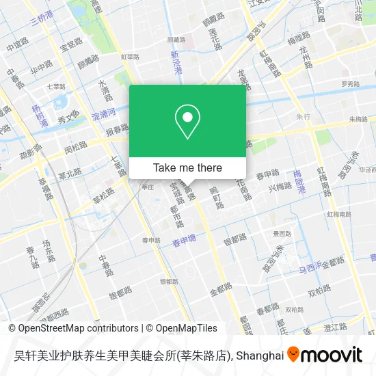 昊轩美业护肤养生美甲美睫会所(莘朱路店) map