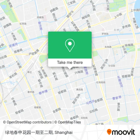 绿地春申花园一期至二期 map