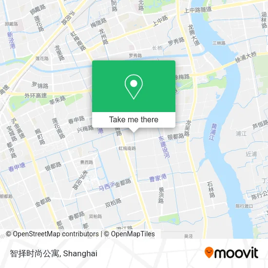智择时尚公寓 map