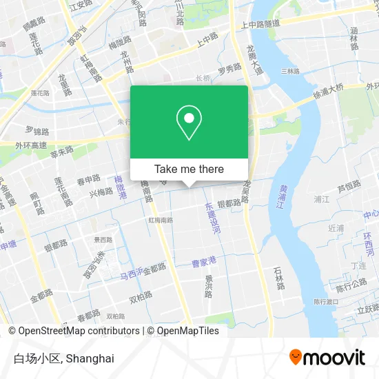 白场小区 map