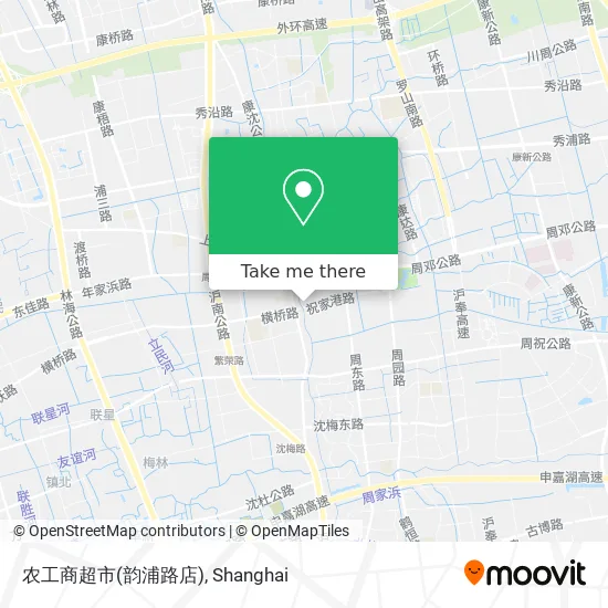 农工商超市(韵浦路店) map
