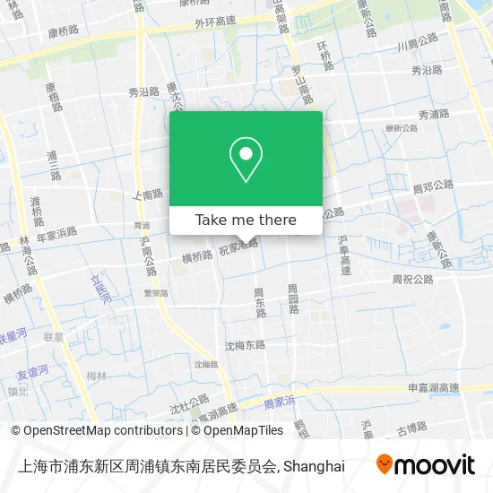 上海市浦东新区周浦镇东南居民委员会 map
