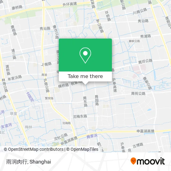 雨润肉行 map