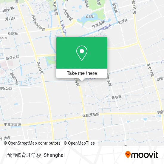 周浦镇育才学校 map