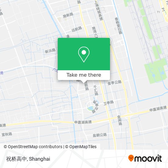 祝桥高中 map