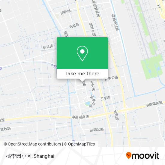 桃李园小区 map