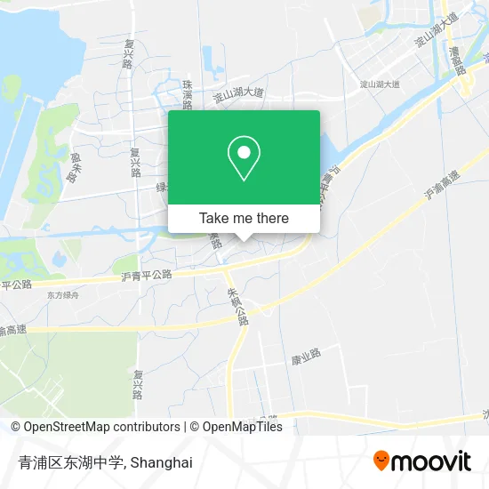 青浦区东湖中学 map