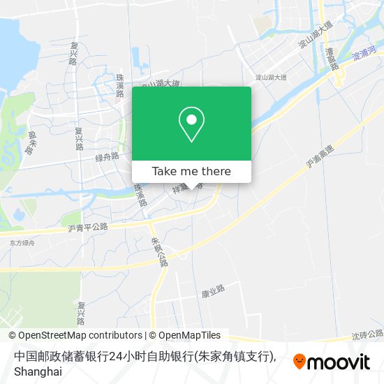 中国邮政储蓄银行24小时自助银行(朱家角镇支行) map